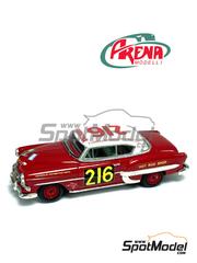 Arena Modelli: Car scale model kit 1/43 scale - Chevrolet Bel Air sponsored by Hot Rod Shop #216 - Jorge Descote (AR) + Antolin Sanchez Marin (AR) - Carrera Panamericana 1954 - photo-etched parts, resin parts, rubber parts, turned metal parts, water slide decals, white metal parts and assembly instructions