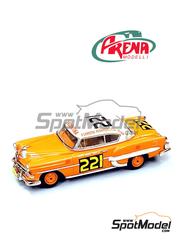 Arena Modelli: Car scale model kit 1/43 scale - Chevrolet Bel Air  #221 - Rafael Larocca (AR) + Virginio Aguilar (AR) - Carrera Panamericana 1954 - photo-etched parts, resin parts, rubber parts, turned metal parts, water slide decals, white metal parts and assembly instructions