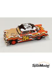 Arena Modelli: Car scale model kit 1/43 scale - Ford Mainline V8 sponsored by Ellico #204 - Rodger Flores (US) + Mickey Thompson (US) - Carrera Panamericana 1954 - photo-etched parts, resin parts, rubber parts, water slide decals, white metal parts and assembly instructions