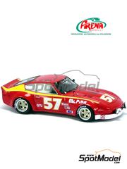 Arena Modelli: Car scale model kit 1/43 scale - Datsun 240 Z sponsored by Mr. Pibb #57 - John Tremblay (US) + Bob Lapp (US) - 12 Hours Sebring, 24 Hours of Daytona 1979 - photo-etched parts, resin parts, rubber parts, turned metal parts, water slide decals, white metal parts and assembly instructions