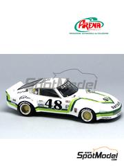 Arena Modelli: Car scale model kit 1/43 scale - Datsun 240 Z sponsored by Pierotti #48 - Frank Leary (US) - Laguna Seca IMSA GT 1978 - photo-etched parts, resin parts, rubber parts, turned metal parts, water slide decals, white metal parts and assembly instructions image