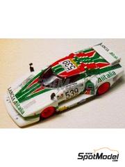Arena Modelli: Car scale model kit 1/43 scale - Lancia Stratos Turbo Group 5 Silhouette sponsored by Alitalia #539 - Sandro Munari (IT) + Piero Sodano (IT) - Giro d'Italia Automobilistico 1977 - photo-etched parts, resin parts, rubber parts, water slide decals, white metal parts and assembly instructions
