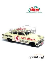 Arena Modelli: Car scale model kit 1/43 scale - Chrysler New Yorker sponsored by Rollie Barrett #123 - Pat Kirwood (US) + Richard McDaniel (US) - Carrera Panamericana 1952 - photo-etched parts, resin parts, rubber parts, water slide decals, white metal parts and assembly instructions