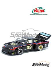 Arena Modelli: Car scale model kit 1/43 scale - Porsche 934/5 Belcher Racing Team #09 - Jim Busby (US) - Daytona 250 miles 1977 - photo-etched parts, resin parts, rubber parts, turned metal parts, water slide decals, white metal parts and assembly instructions