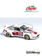 Arena Modelli: Diecast model car 1/43 scale - Porsche 911 Carrera Steve Michaelson Team sponsored by RSR Associates #53 - Steve Michaelson (US) + Tom Alan Marx (US) + Dennis Lanfre (US) - 6 Hours Riverside  1982 - metal parts, resin parts, rubber parts and white metal parts