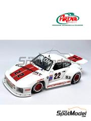 Arena Modelli: Car scale model kit 1/43 scale - Porsche 911 Slantnose sponsored by Eurosport Racing #22 - Bohdan Kroczek (US) - IMSA GTS Phoenix 1995 - photo-etched parts, resin parts, rubber parts, turned metal parts, water slide decals, white metal parts and assembly instructions