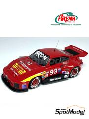 Arena Modelli: Car scale model kit 1/43 scale - Porsche 911 Turbo Slantnose Oest Racing Team sponsored by Oest Enterprises #93 - Milt Minter (US) - Laguna Seca IMSA GT 1994 - photo-etched parts, resin parts, rubber parts, turned metal parts, water slide decals, white metal parts and assembly instructions