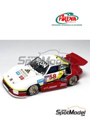 Arena Modelli: Car scale model kit 1/43 scale - Porsche 911 Slantnose Pro Technic Racing Team sponsored by Manotel #58 - Sam Shalala (US) + Ernie Lader (CA) + Omar Daniel (CH) + Alex Tradd (US) + Frank Beard (US) - 24 Hours of Daytona 1994 - photo-etched parts, resin parts, rubber parts, turned metal parts, water slide decals, white metal parts and assembly instructions