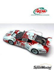 Arena Modelli: Car scale model kit 1/43 scale - Ferrari 512BB LM CH. Pozzi - JMS Racing Team sponsored by Iso Roulements #62 - Jean-Claude Andruet (FR) + Spartaco Dini (IT) - 24 Hours Le Mans 1979 - photo-etched parts, resin parts, rubber parts, turned metal parts, water slide decals, white metal parts and assembly instructions