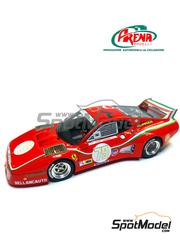Arena Modelli: Car scale model kit 1/43 scale - Ferrari 512BB LM Bellancauto Team sponsored by Klippan #79 - Spartaco Dini (IT) + Fabrizio Violati (IT) + Maurizio Micangeli (IT) - 24 Hours Le Mans Tests 1980 - photo-etched parts, resin parts, rubber parts, turned metal parts, water slide decals, white metal parts and assembly instructions