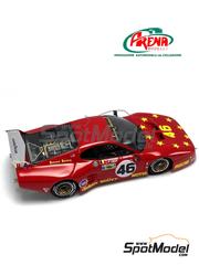 Arena Modelli: Car scale model kit 1/43 scale - Ferrari 512BB LM Rennod Racing Team sponsored by European University #46 - Jean Xhenceval (BE) + Pierre Dieudonn� (BE) + Jean-Paul Libert (BE) - 24 Hours Le Mans 1981 - photo-etched parts, resin parts, rubber parts, turned metal parts, water slide decals, white metal parts and assembly instructions