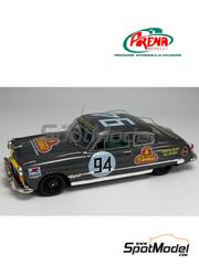 Arena Modelli: Car scale model kit 1/43 scale - Hudson Hornet sponsored by Calzado Domit #94 - Al Rachid (VE) - Carrera Panamericana 1951 - photo-etched parts, resin parts, turned metal parts, water slide decals, white metal parts, other materials and assembly instructions
