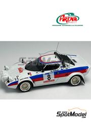 Arena Modelli: Car scale model kit 1/43 scale - Lancia Stratos HF Mugello Corse Team #8 - Mario Melani (IT) + R. Romagnoli (IT) - Citt di Prato Rally 1978 - photo-etched parts, resin parts, rubber parts, turned metal parts, water slide decals, white metal parts and assembly instructions