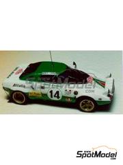 Arena Modelli: Car scale model kit 1/43 scale - Lancia Stratos HF Group 4 sponsored by Alitalia #1, 14, 17 - Jean-Claude Andruet (FR) + Yves Jouanny (FR), Sandro Munari (IT) + Mario Manucci (IT), Raffaele Pinto (IT) + Arnaldo Bernacchini (IT) - Monte Carlo Rally - Rallye Automobile de Monte-Carlo 1975 - photo-etched parts, resin parts, rubber parts, turned metal parts, water slide decals, white metal parts and assembly instructions