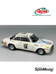 Arena Modelli: Car scale model kit 1/43 scale - Alfa Romeo Giulia GTAm sponsored by Shell #58 - Giorgio Pianta (IT) + Gian Battista Alemanni (IT) - Tour de France Automobile 1970 - photo-etched parts, resin parts, rubber parts, turned metal parts, water slide decals, white metal parts and assembly instructions