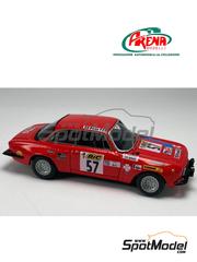Arena Modelli: Car scale model kit 1/43 scale - Alfa Romeo Giulia GTAm sponsored by Shell #57, 58 - Guy Chasseuil (FR) + Christian Baron (FR), Lucien Guitteny (FR) + Guy Dh�tel (FR) - Tour de France Automobile 1971 - photo-etched parts, resin parts, rubber parts, turned metal parts, water slide decals, white metal parts and assembly instructions