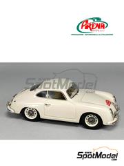 Arena Modelli: Car scale model kit 1/43 scale - Porsche 356A #94 - Jo�o Capucho (PT) + Alberto Cal�ada Bastos (PT) - Monte Carlo Rally - Rallye Automobile de Monte-Carlo 1953 - photo-etched parts, resin parts, rubber parts, turned metal parts, water slide decals, white metal parts, other materials and assembly instructions