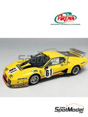 Arena Modelli: Car scale model kit 1/43 scale - Ferrari 512BB LM Modena Engineering Team sponsored by Harksound #61 - Nick Faure (GB) + Bernard de Dryver (BE) + Steve O'Rourke (GB) + Jean 'Beurlys' Blaton (BE) - 24 Hours Le Mans 1979 - photo-etched parts, resin parts, rubber parts, turned metal parts, water slide decals, white metal parts and assembly instructions