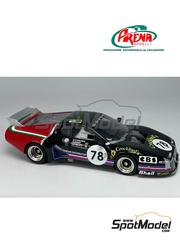 Arena Modelli: Car scale model kit 1/43 scale - Ferrari 512BB LM sponsored by Crockford's, Emka #78 - Steve O'Rourke (GB) + Richard Down (GB) + Simon Phillips (GB) - 24 Hours Le Mans 1980 - photo-etched parts, resin parts, rubber parts, turned metal parts, water slide decals, white metal parts and assembly instructions