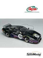 Arena Modelli: Car scale model kit 1/43 scale - Ferrari 512BB LM sponsored by Crockford's, Emka #78 - Steve O'Rourke (GB) + Simon Phillips (GB) + Richard Down (GB) - 24 Hours Le Mans 1980 - photo-etched parts, resin parts, rubber parts, turned metal parts, water slide decals, white metal parts and assembly instructions