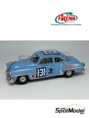 Arena Modelli: Car scale model kit 1/43 scale - Chrysler New Yorker sponsored by Coors #131 - C.D. Evans (US) - Carrera Panamericana 1952 - plastic parts, rubber parts, water slide decals, assembly instructions and placement instructions image