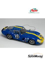Arena Modelli: Car scale model kit 1/43 scale - Ferrari 250 GTO Ulf Norinder Team #33 - Ulf Norinder (SE) + John Cannon (CA) - Daytona 2000 kilometres 1964 - photo-etched parts, resin parts, rubber parts, turned metal parts, water slide decals, white metal parts and assembly instructions