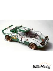 Arena Modelli: Car scale model kit 1/43 scale - Lancia Stratos HF Group 4 sponsored by Alitalia #1, 4 - Sandro Munari (IT) + Mario Manucci (IT), Raffaele Pinto (IT) + Arnaldo Bernacchini (IT) - Tour de Corse 1975 - photo-etched parts, resin parts, rubber parts, water slide decals, white metal parts and assembly instructions