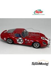 Arena Modelli: Car scale model kit 1/43 scale - Ferrari 250 GTO Jack Slottag Team #30 - Larry B. Perkins (US) + Jack Slottag (US) - 24 Hours of Daytona 1966 - photo-etched parts, resin parts, rubber parts, turned metal parts, water slide decals, white metal parts and assembly instructions