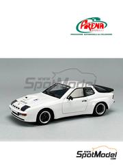 Arena Modelli: Car scale model kit 1/43 scale - Porsche 924 GTS Alm�ras Fr�res Team - Monte Carlo Rally - Rallye Automobile de Monte-Carlo 1982 - photo-etched parts, resin parts, rubber parts, turned metal parts, water slide decals, white metal parts, other materials and assembly instructions