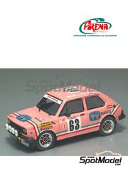 Arena Modelli: Car scale model kit 1/43 scale - Fiat 127 Abarth sponsored by Aseptogyl #48, 51, 55, 63 - Antonella Mandelli (IT) + Cristina Bertone (IT), Marianne Fourton (FR) + Marie-Madeleine Fouquet (FR), Anna Cambiaghi (IT) + Enrica Marenghi (IT), Maurizia Baresi (IT) + Iva Boggio (IT) - Tour de France Automobile - Tour de Corse 1978 - photo-etched parts, resin parts, rubber parts, water slide decals, white metal parts and assembly instructions