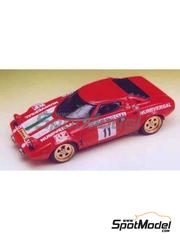 Arena Modelli: Car scale model kit 1/43 scale - Lancia Stratos Group 4 sponsored by Numiversal #11 - Roberto Cambiaghi (IT) + Gianpiero Bertocci (IT) - Alpi Orientali Rally  1974 - photo-etched parts, resin parts, rubber parts, water slide decals and assembly instructions
