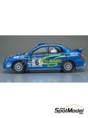 Arena Modelli: Car scale model kit 1/43 scale - Subaru Impreza STi Group N Aimont Racing Team #6 - Piero Longhi (IT) + Maurizio Imerito (IT) - San Marino Rally 2003 - photo-etched parts, resin parts, rubber parts, water slide decals and assembly instructions