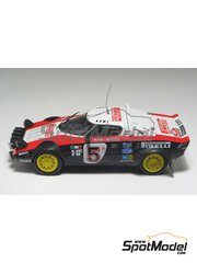 Arena Modelli: Car scale model kit 1/43 scale - Lancia Stratos sponsored by Pirelli #5 - Fulvio Bacchelli (IT) + Arnaldo Bernacchini (IT) - Monte Carlo Rally - Rallye Automobile de Monte-Carlo 1978 - photo-etched parts, resin parts, vacuum formed parts, water slide decals, white metal parts and assembly instructions