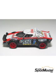 Arena Modelli: Car scale model kit 1/43 scale - Lancia Stratos HF Group 4 sponsored by Pirelli #506 - Markku Al�n (FI) + Ilkka Kivim�ki (FI) + Giorgio Pianta (IT) - Giro d'Italia Automobilistico 1978 - photo-etched parts, resin parts, rubber parts, turned metal parts, water slide decals, white metal parts and assembly instructions