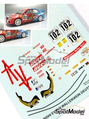 Motorsport patrocinadores arco rally Interserie Gulf nº 5-1:43 decal estampados 