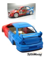 Arena Modelli: Car scale model kit 1/43 scale - Mitsubishi Lancer Evo VII Group N - Sandro Wallenwein (DE) + Pauli Zeitlhofer (AT) - ADAC Deutschland Rally 2003 - resin multimaterial kit