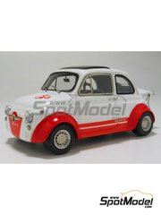 Arena Modelli: Car scale model kit 1/43 scale - Fiat Abarth 695 SS Group 2 - Press version - photo-etched parts, resin parts, rubber parts, turned metal parts, water slide decals, white metal parts and assembly instructions