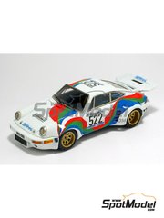 Arena Modelli: Car scale model kit 1/43 scale - Porsche 911 Carrera RSR Brescia Corse Team sponsored by International Commint #522 - Franco Berruto (IT) + Mario Ilotte (IT) - Giro d'Italia Automobilistico 1974 - photo-etched parts, resin parts, rubber parts, turned metal parts, water slide decals, white metal parts and assembly instructions