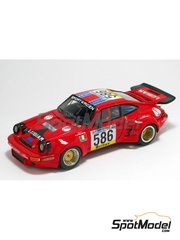 Arena Modelli: Car scale model kit 1/43 scale - Porsche 911 Carrera RSR sponsored by Lubiam #586 - Luigi Moreschi (IT) +  Bini (IT) - Giro d'Italia Automobilistico 1976 - photo-etched parts, resin parts, rubber parts, turned metal parts, water slide decals, white metal parts and assembly instructions