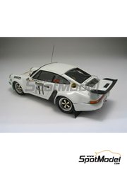 Arena Modelli ARE1087: Car scale model kit 1/43 scale - Porsche 911 Carrera  RS 3.0 sponsored by Christine Laure, Yacco #3, 5, 6, 10, 12 - Francis  Vincent (FR) + Willy Lux (