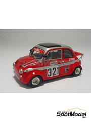 Arena Modelli: Car scale model kit 1/43 scale - Fiat Abarth 695 esseesse #321 - Bolzano-Mendola Hill Climb 1977 - resin multimaterial kit