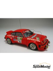 Arena Modelli: Car scale model kit 1/43 scale - Porsche 911 SC Novara Corse Team sponsored by Bipantol #16 - Pierfranco Uzzeni (IT) + Daniele Fogagnolo (IT) - Della Lana Rally 1981 - photo-etched parts, resin parts, rubber parts, water slide decals, white metal parts and assembly instructions
