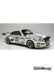 Arena Modelli: Car scale model kit 1/43 scale - Porsche 911 Carrera RS sponsored by Christine Laure #23 - Guy Fr�quelin (FR) + Jacques Delaval (FR) - Monte Carlo Rally - Rallye Automobile de Monte-Carlo 1976 - photo-etched parts, resin parts, rubber parts, turned metal parts, water slide decals, white metal parts and assembly instructions
