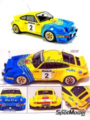 Arena Modelli: Car scale model kit 1/43 scale - Porsche 911 SC sponsored by Hella #2 - Benigno 'Beny' Fernandez (ES) + Jos� Luis Sala (ES) - Orense Rally 1981 - resin multimaterial kit