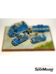 Arena Modelli: Van scale model kit 1/43 scale - Lancia Beta Berlina Assistenza Team Chardonnet 1977, 1978, 1979, 1980, 1981 and 1982 - resin multimaterial kit