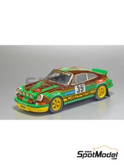 Arena Modelli ARE1087: Car scale model kit 1/43 scale - Porsche 911 Carrera  RS 3.0 sponsored by Christine Laure, Yacco #3, 5, 6, 10, 12 - Francis  Vincent (FR) + Willy Lux (