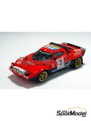 Arena Modelli: Car scale model kit 1/43 scale - Lancia Stratos HF Group 4 Michelotto Team #3 - Antonio "Tony" Fassina (IT) + Antonio de Marco (IT) - Rally Due Valli 1975 - photo-etched parts, resin parts, rubber parts, water slide decals and assembly instructions