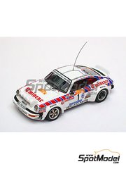 Arena Modelli: Car scale model kit 1/43 scale - Porsche 911 SC sponsored by Eminence - Walter R�hrl (DE) + Christian Geistd�rfer (DE) - Sanremo Rally 1982 - resin multimaterial kit