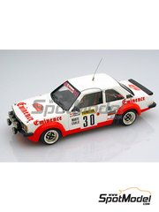 Arena Modelli: Maqueta de coche escala 1/43 - Opel Ascona B 2000 Grupo 2 Equipo Conrero patrocinado por Eminence N 30 - Auguste 'Tchine' Turiani (MC) + Pierre Thimonier (FR) - Rally de Monte Carlo - Rallye Automobile de Monte-Carlo 1982 - fotograbados, piezas de resina, piezas de goma, piezas de metal torneado, calcas de agua, piezas de metal blanco y manual de instrucciones