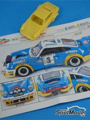 Arena Modelli: Car scale model kit 1/43 scale - Porsche 911 Carrera sponsored by Gitanes #3 - Jean-Pierre Nicolas (FR) + Vincent Laverne (FR) - Monte Carlo Rally - Rallye Automobile de Monte-Carlo 1978 - resin multimaterial kit